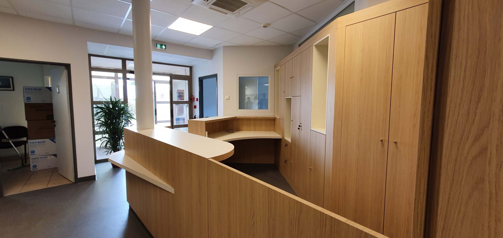 Le meuble d'accueil sur mesure
